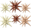 Brown White Star Balloons, 22/27 Inch Brown Nude Cream White Star Shaped by Paready