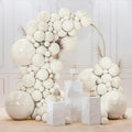 PartyWoo White Balloons 145pcs Sand White Beige Cream Ivory Boho Neutral | by PartyWoo