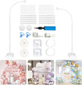 Adjustable Balloon Arch Stand, 8ft-6ft Half Balloon Arch Frame by Nwvuop