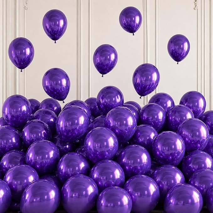 Metallic Purple Balloons by Togvu