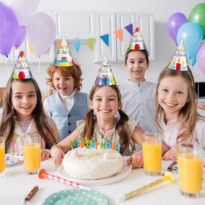 Lonfliness 32Pcs Colorful Party Hats - Image 8
