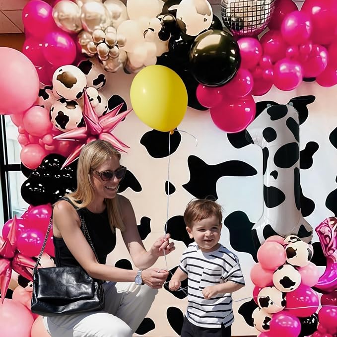 Cow Print Number Balloons, Large Foil Number 1 Balloon 40 Inch Cow Balloon - Image 5