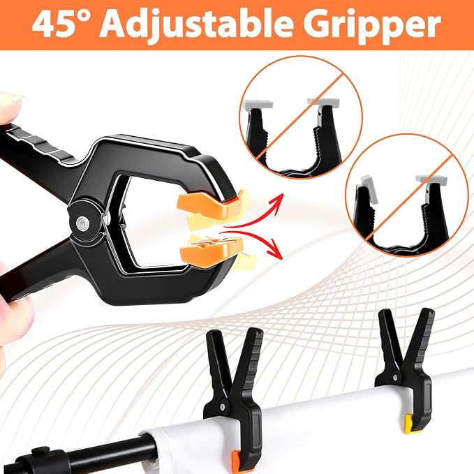 55Pack Spring Clamps Heavy Duty, 3.5inch Plastic Clips Clamps - Image 9