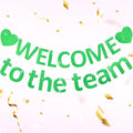 Pre-Strung Glitter Welcome to the Team Banner Welcome Banner Welcome Decorations by Unknown