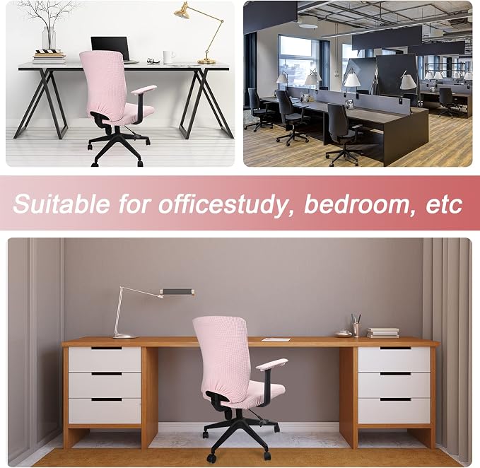 4 Pcs Office Chair Covers Set Computer Universal Protective Stretchable Chair - Image 6