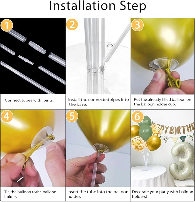 4 Set Balloon Stand Kit for Table Centerpieces - Image 8
