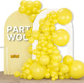 PartyWoo Yellow Balloons 155pcs Matte Yellow Color 18 12 10 5 Inch | Balloons by PartyWoo