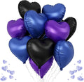 Blue Purple Heart Balloons by TAOYE
