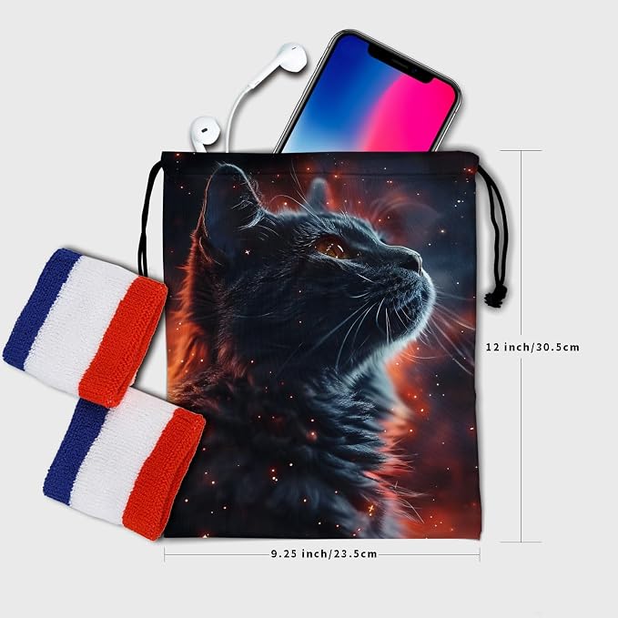 Giwawa Black Cat Gymnastics Grip Bag Stars Grip Bags - Image 6