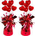 2 Pcs Balloon Weights Red Metallic Anchor Balloon Holder by Unknown