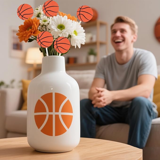 TICIAGA Basketball Wooden Floral Picks - Image 5