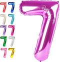 Rosy Purple Number 7 Balloon 40 inch, 7th Birthday Party Balloons Decoration | by Upgesy