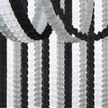 Black White-Silver Party-Decorations Streamers Garland - 157Ft Graduation by Hugtmr
