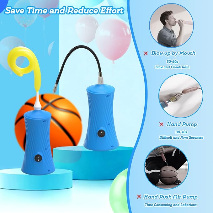 Balloon Pump Electric Air Pump for Long Balloon Inflator Blower Machine for - Image 6