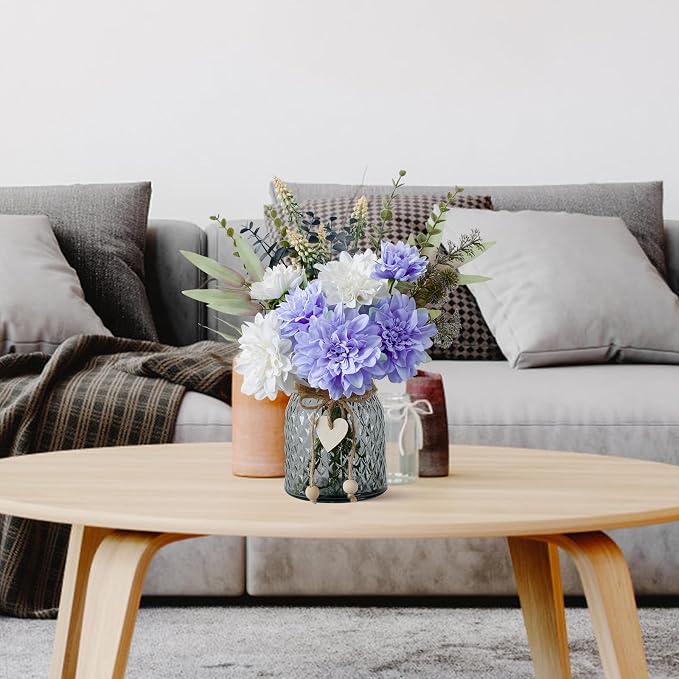 Leftover Fake Flowers in Vase, Faux Flowers in Vase, Table Centerpieces - Image 8
