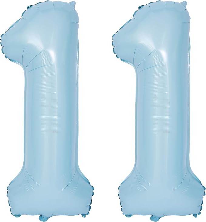 40 In Matte Blue Number Balloons Helium Foil Mylar Balloon Party Digital 11 | by Exquisitehighqualitypartydecorationstomeetyoureveryneed%EF%BC%81