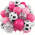 Cowgirl Balloons, 12 Inch Hot Pink Pastel Pink White Cow Print Balloon by Froova