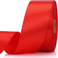 1-1/2 Inch 30 Yards Red Solid Satin Ribbon by Unknown