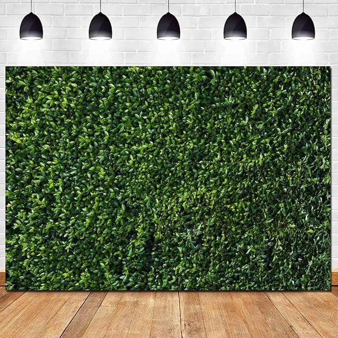 Nature Spring 3D Green Leaves Theme Photo Background Wedding Birthday Party by HQM