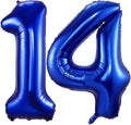 Navy Blue 14 Balloon Numbers, 40 Inch Dark Blue 14 or 41 Birthday Balloons by BBPOOL