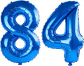 40 Inch Number 84 Balloons for 84th Birthday Party Decorations, 0-100 Dark Blue by FOBELEC
