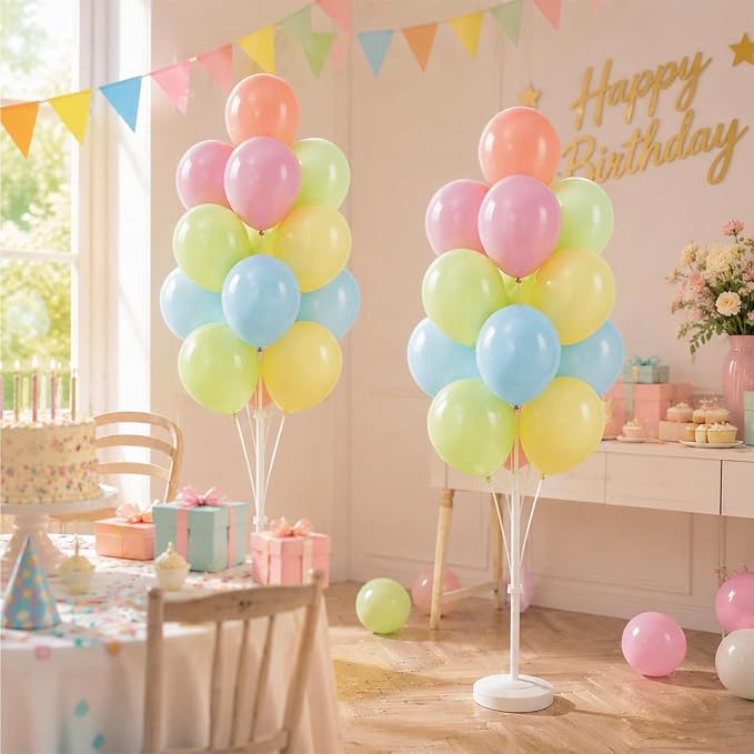 Balloon Column Kit Set of 2, Anti-Tip Sand-Fill Base Balloon Tower Stand - Image 6