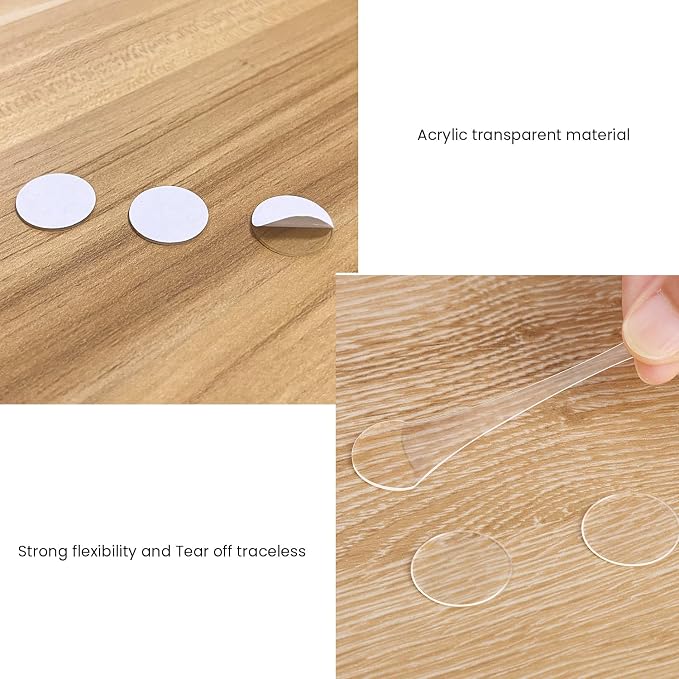 120Pcs Sticky Clear Adhesive Dots, 25mm/0.98" Double Sided Glue Dots, Removable - Image 3
