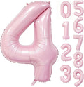 40 Inch Pink Number 4 Foil Balloon by Unknown