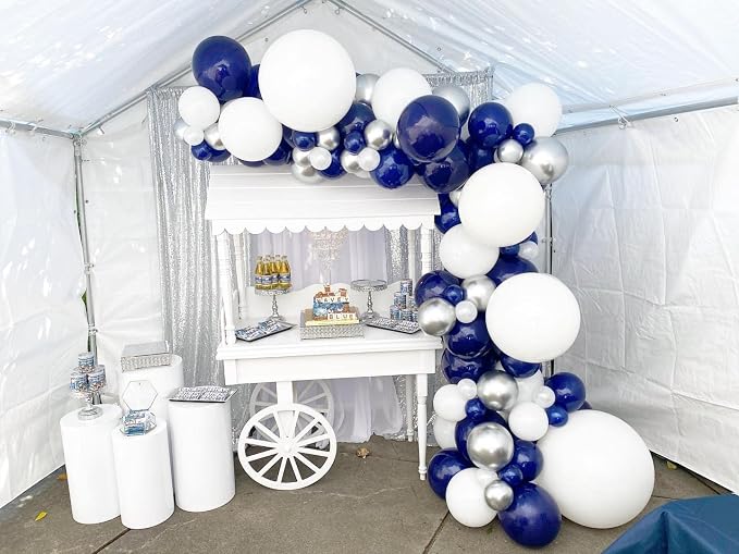 KBZVNAF Navy Blue Latex Party Balloons 50 Pack 12 inch | Navy Round Helium - Image 7