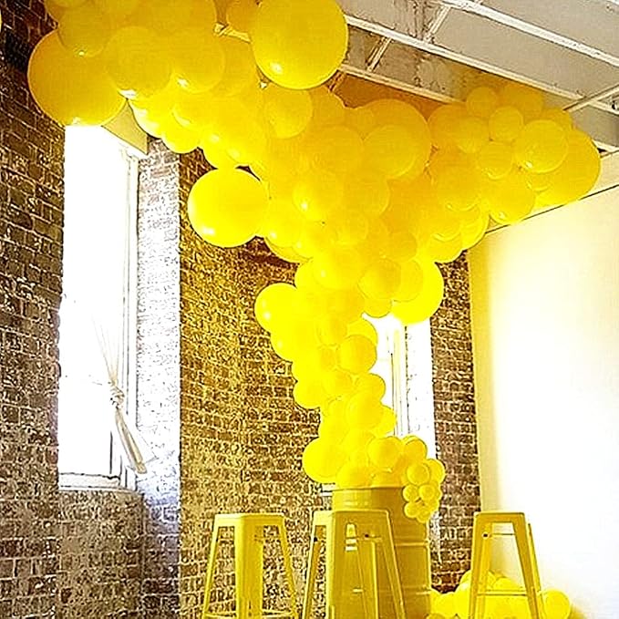 KBZVNAF Yellow Balloons Latex Party Balloon - Image 6