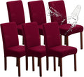 Waterproof Dining Room Chair Covers Set of 6 Slipcovers by Genina