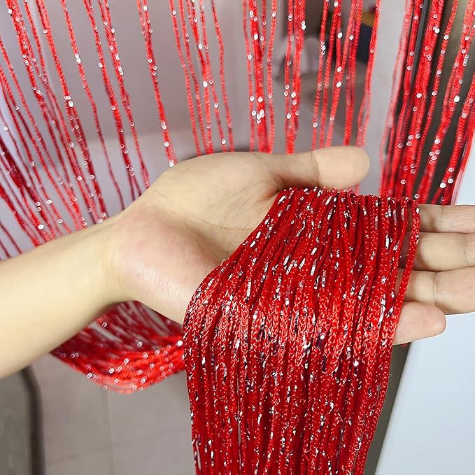 Home Decor Sequin Curtain for Doorway, Door String Curtains, 39x79 inch Hanging - Image 4