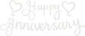 Pre-Strung Happy Anniversary Banner by EONNCNT