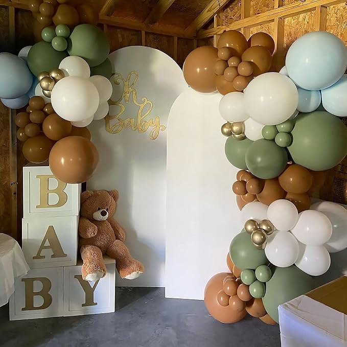 QIFU Baby Shower Decorations 4pcs Baby Balloon Boxes Blocks - Image 6