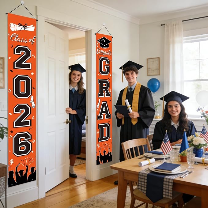 Graduation Decorations 2026, Graduation Banner Class of 2026, Congrats Grad - Image 6