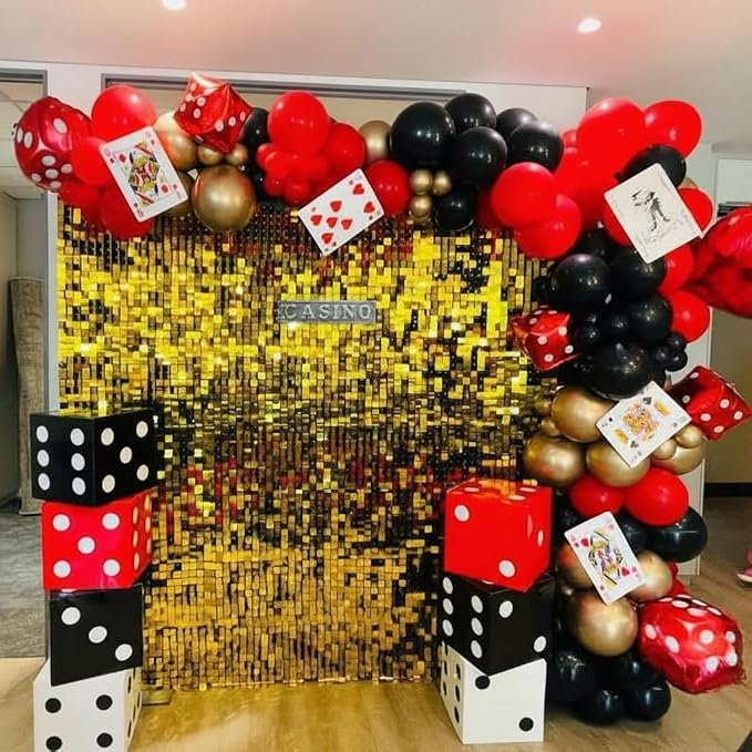 204Pcs Casino Balloon Garland Arch Kit - Image 5