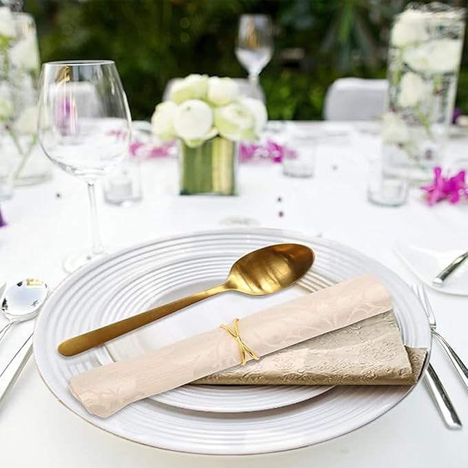 Gold Napkin Rings - 72 PCS Metal Spiral Napkin Rings(Spiral) Napkin Holders Buckles for Family Dinner, Wedding, Party,Table Decorations