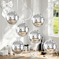 8 Pcs Bobo Balloons and Silver Round Foil Balloons 22 In Bubble Clear Balloon by Froova