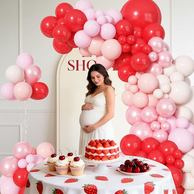 Amandir 153pcs Red and Pink Balloons Arch Garland Kit Different Sizes | 18 12 - Image 6