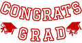 Congrats Grad Banner Graduation Party Banner Decoration Hanging Garland High by Unknown
