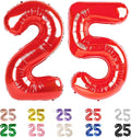 25 Balloon Numbers 40Inch for 25th Year Old Birthday Decorations, Inflation by Mluchee