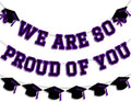 We Are So Proud Of You Banner Graduation Party Decorations Congrats Grad Cap by Unknown