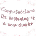 Pre-Strung New Journey Party Decorations Congratulations Banner The Beginning by Unknown