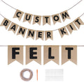 Custom Banner Kit, 28 Burlap Banner by DoveeDosa
