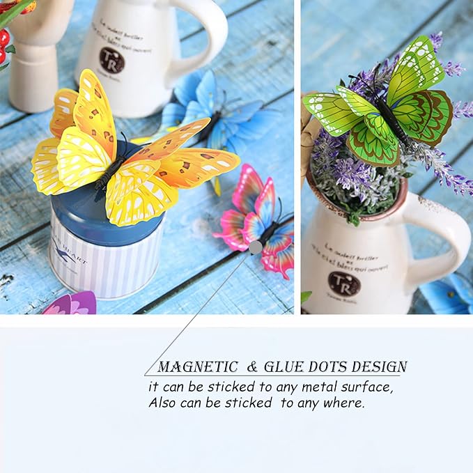 OPSEAM 3D Butterfly Wall Decor Butterfly Decorations Stickers - Image 4
