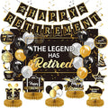 Happy Retirement Party Decorations Men Women, Happy Banner, Hanging Swirls by Plceucsrs