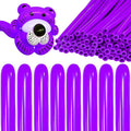 260 Purple Long Balloons for Balloon Garland Thickening Skinny Latex Twisting by Kawkalsh