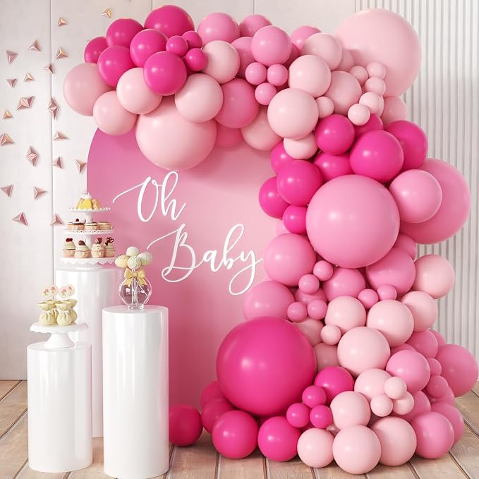 MEBAY Pink Balloon Garland Arch Kit by MEBAY