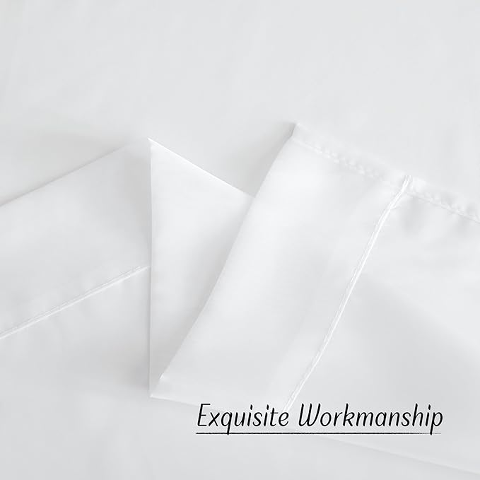 NICETOWN White Sheer Curtains 96 inches Long, Grommet Light Filtering Voile - Image 6