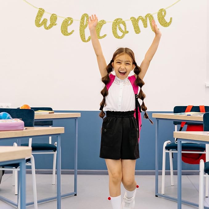 Welcome Banner, Welcome Sign for Party | First Day of School Classroom - Image 6